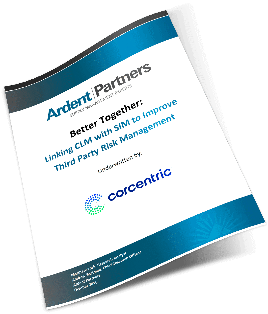 Ardent Partners: Linking CLM with SIM to Improve Third Party Risk Management