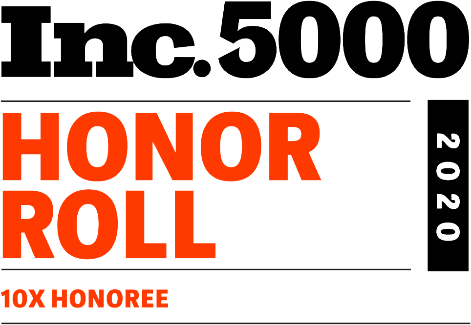Inc.5000 Honor Roll 2020 10x