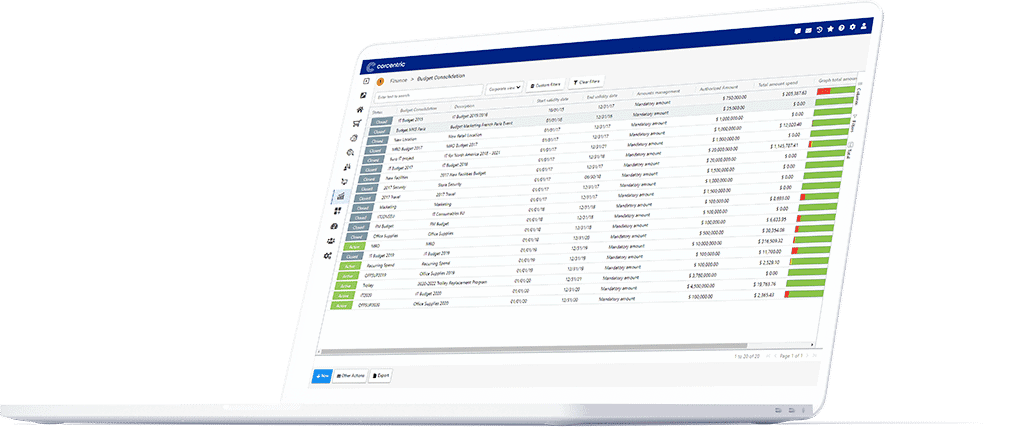 financial management budget consolidation