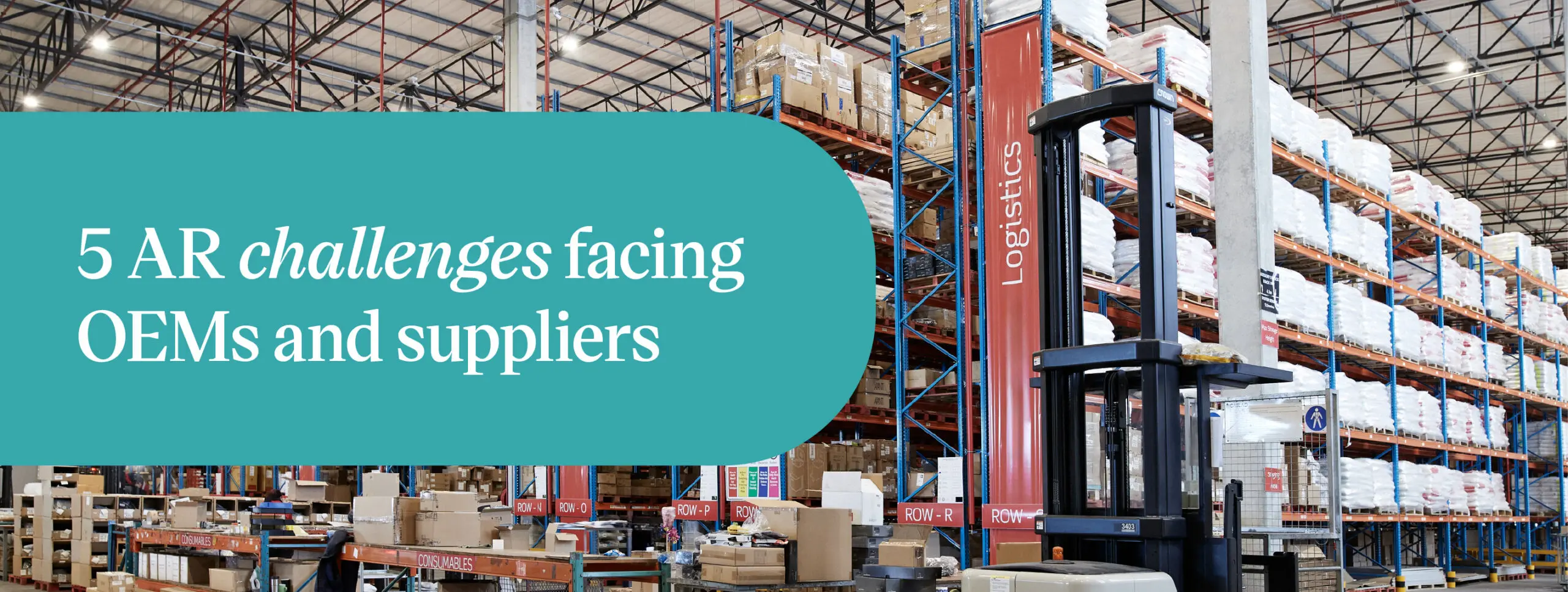 Warehouse logistics operation illustrating AR challenges for automotive suppliers